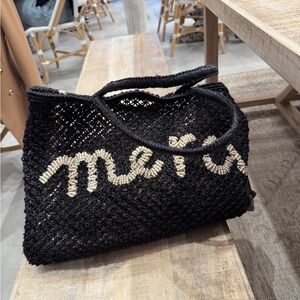 THE JACKSON JUTE BEACH BAG - The Jacksons-merci-Black